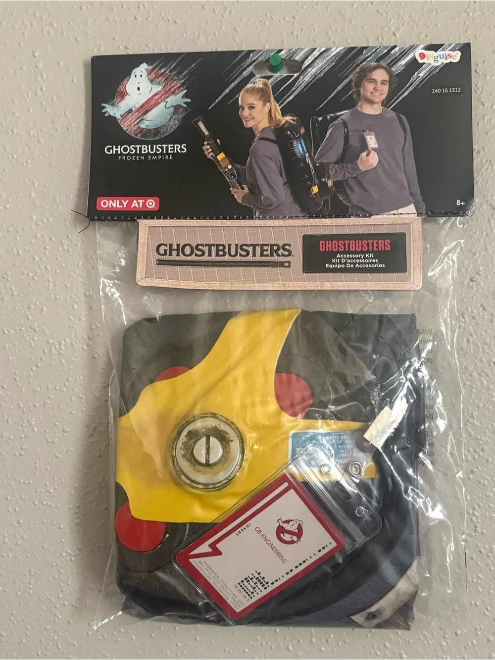 GHOSTBUSTERS Frozen Empire Inflatable Proton Pack Wand Halloween Costume Kit NEW